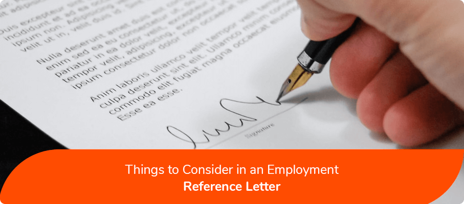 employment reference letter