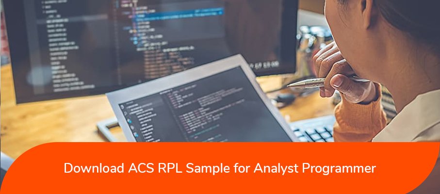 ACS RPL report sample for Analyst Programmer