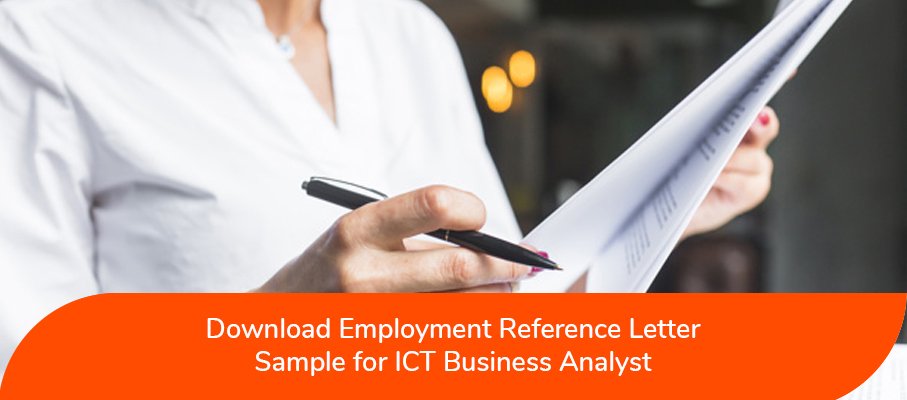 ACS Reference Letter Sample for ICT Business Analyst