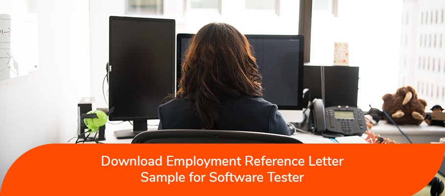 ACS reference letter sample for Software Tester