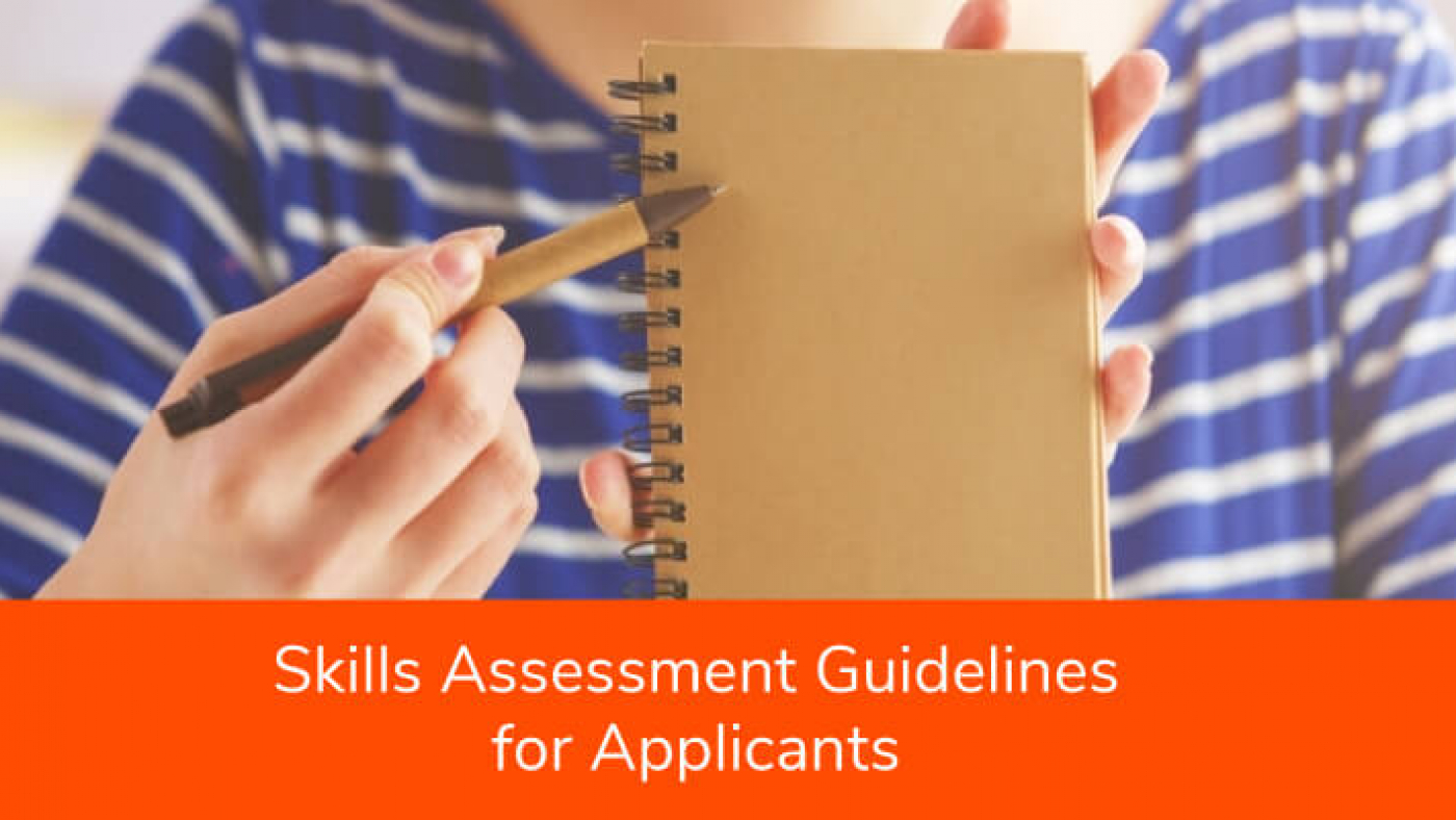 skills assessment guidelines