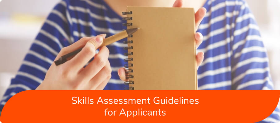 Skills Assessment Guidelines for Applicants