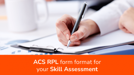 acs rpl form format for your skill assessment