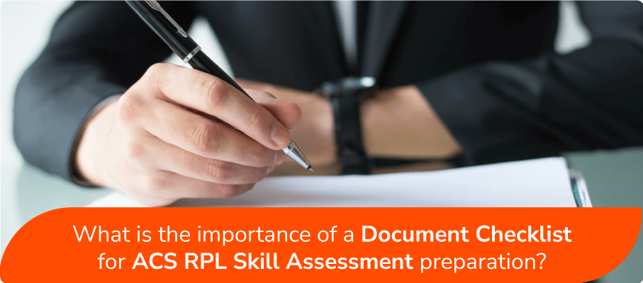 What is the importance of document checklists for ACS RPL skill assessment preparation