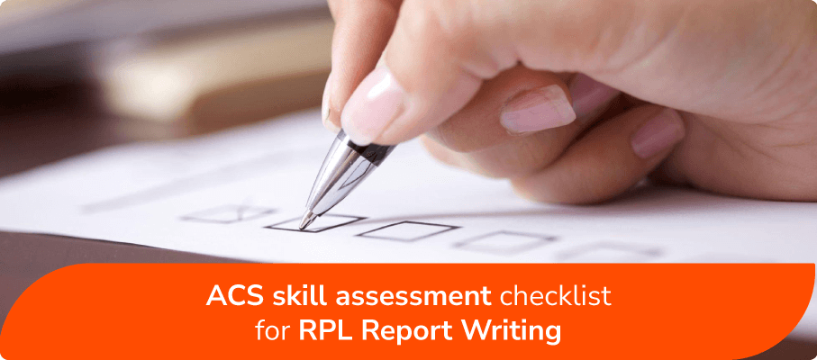 ACS skill assessment checklist for RPL Report Writing